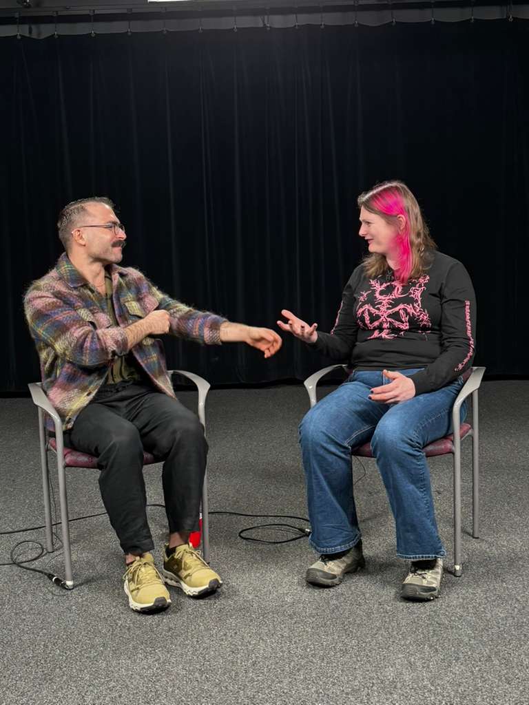 Tankut and Ruth in conversation